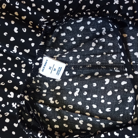 ~3 for $30~ Old Navy XS black and white animal print maxi shift dress never worn - Picture 3 of 4